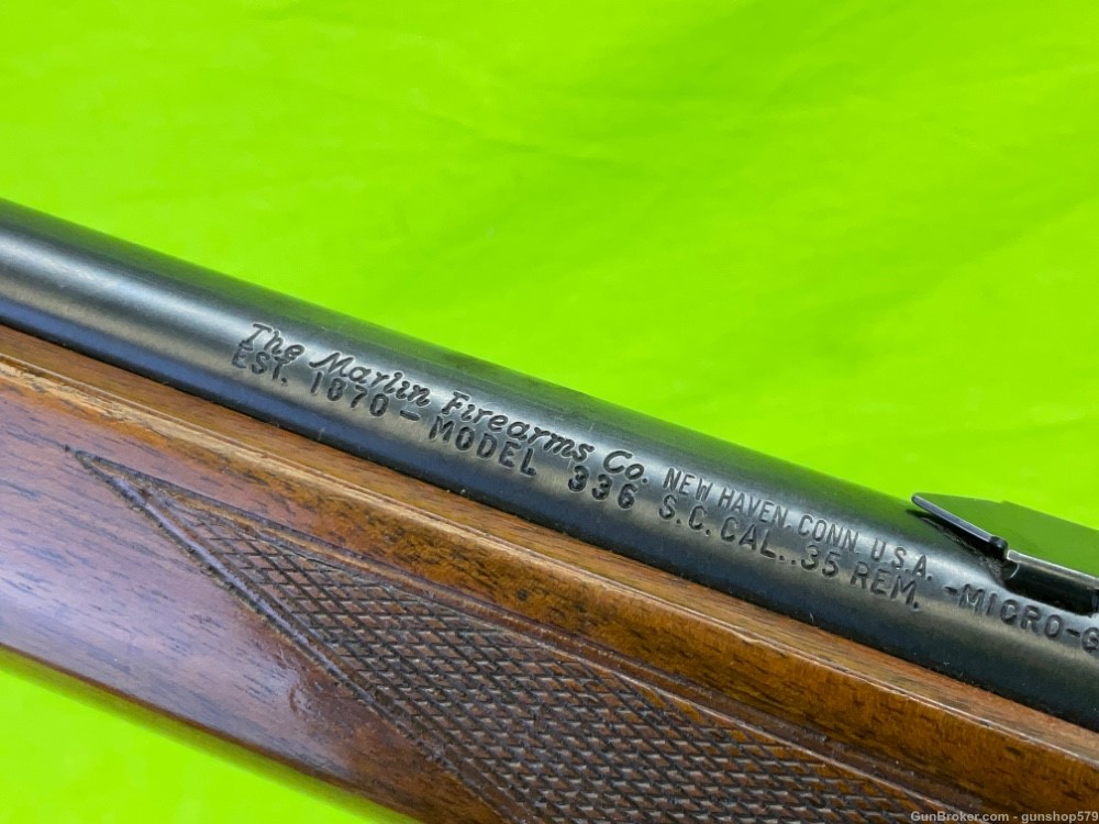 Marlin 336 SC Sporting Carbine 35 Remington MFG 1963 JM Scroll Engraved C&R-img-32