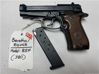 Beretta 85f pistol .380 acp