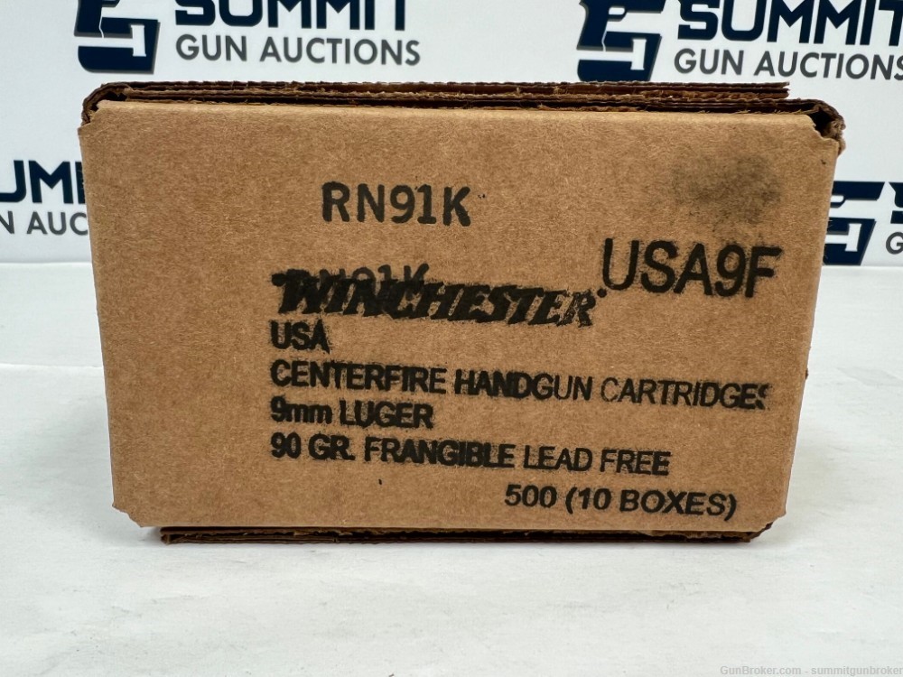  Winchester 9mm Luger 90 grain Frangible Lead Free Ammunition - 500 Rounds-img-2