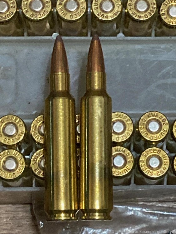 284 Win SP HP Rifle Ammo 82 rds Reloads Winchester Super Speed-img-2