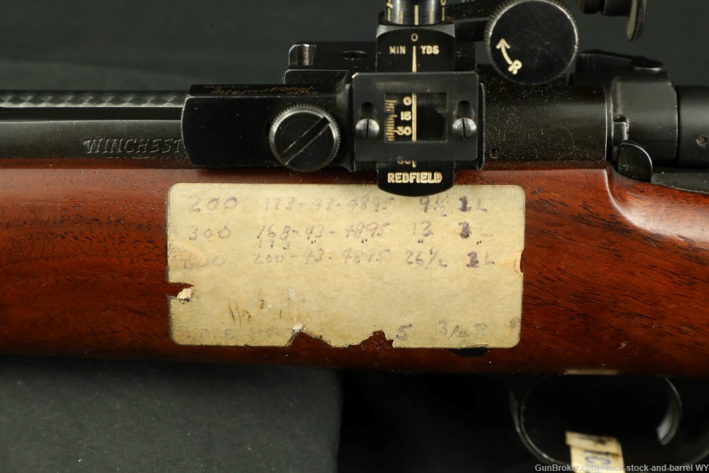 Custom Winchester Model 70 .308 Win. Bolt Action Target Rifle, 1965 C&R-img-30