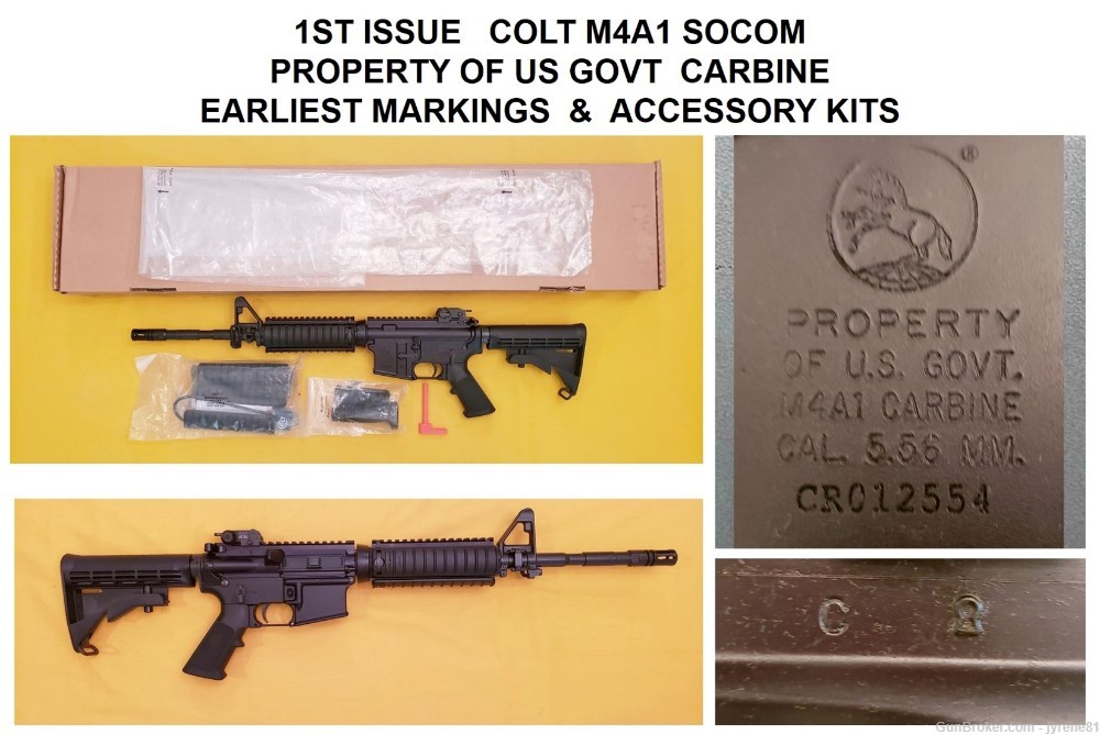 NOS FIRST ISSUE COLT M4A1 SOCOM ROLL MARKED PROPERTY OF US GOVT LE6920SOCOM-img-0