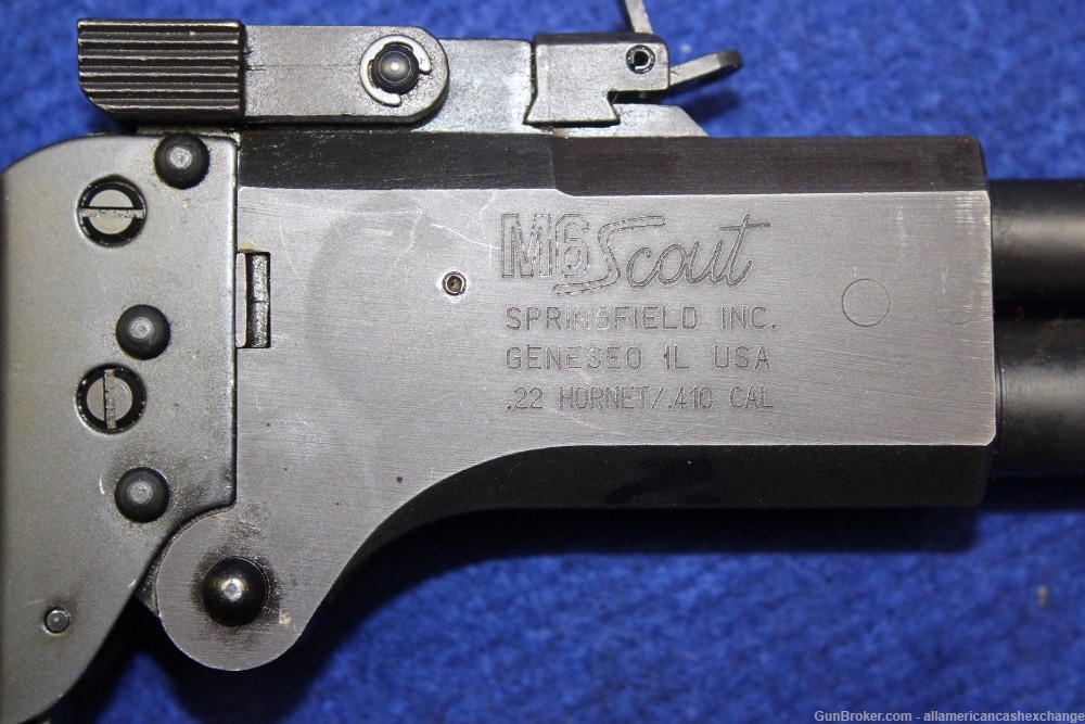SPRINGFIELD Model M SCOUT Over Under Rifle 22 Hornet / 410 Ga-img-12