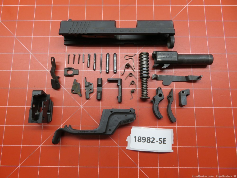 Springfield XD-9  with Crimson Trace Laser 9mm Repair Parts #18982-SE-img-0