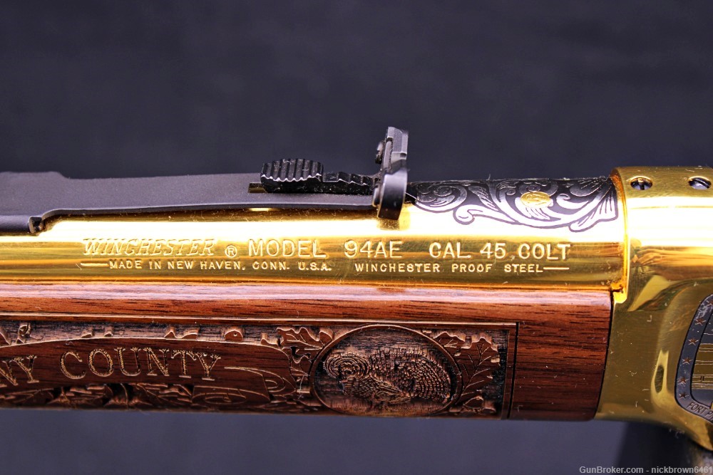 *1 OF 10* WINCHESTER 94AE ALLEGHENY COUNTY 24 KARAT GOLD ENGRAVED MUST SEE -img-14