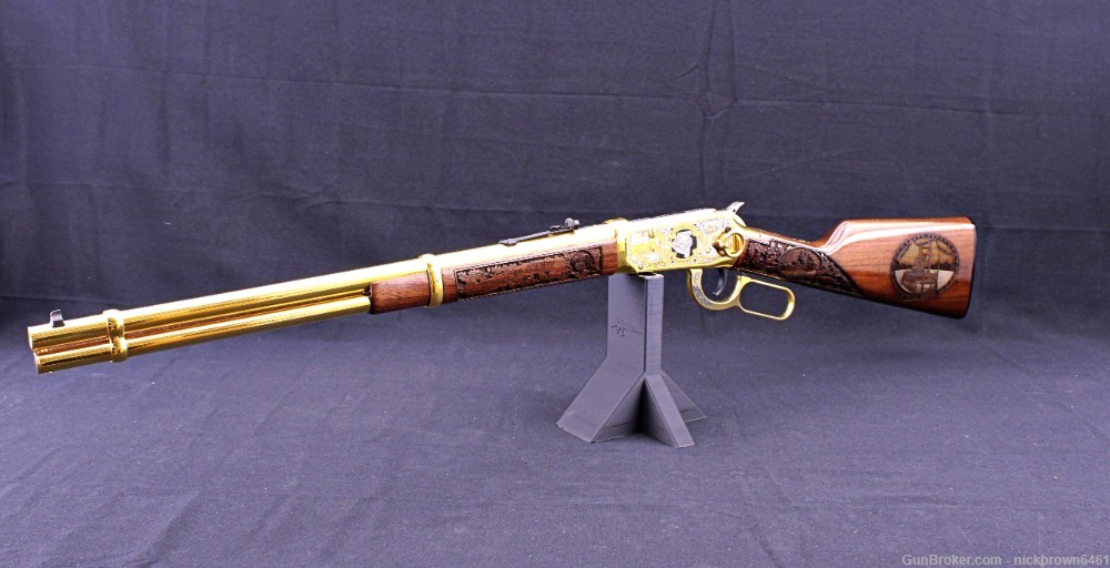 *1 OF 10* WINCHESTER 94AE ALLEGHENY COUNTY 24 KARAT GOLD ENGRAVED MUST SEE -img-3