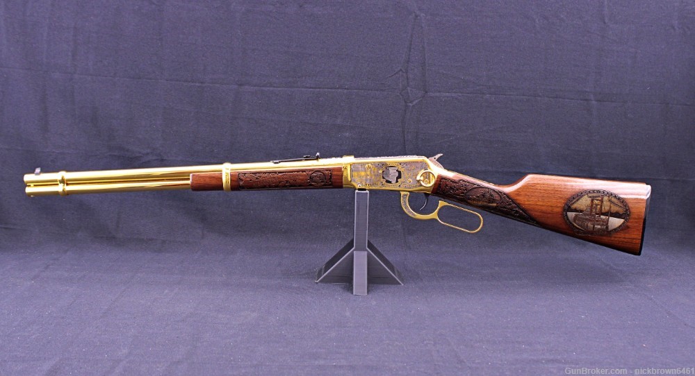 *1 OF 10* WINCHESTER 94AE ALLEGHENY COUNTY 24 KARAT GOLD ENGRAVED MUST SEE -img-4