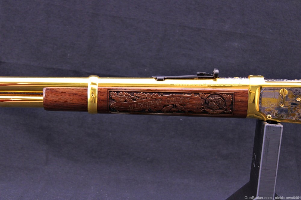 *1 OF 10* WINCHESTER 94AE ALLEGHENY COUNTY 24 KARAT GOLD ENGRAVED MUST SEE -img-8