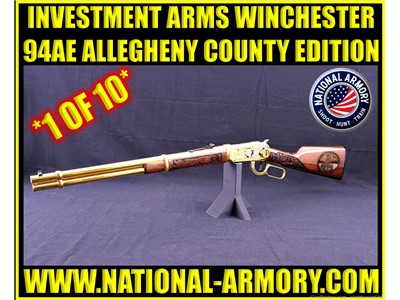 *1 OF 10* WINCHESTER 94AE ALLEGHENY COUNTY 24 KARAT GOLD ENGRAVED MUST SEE 