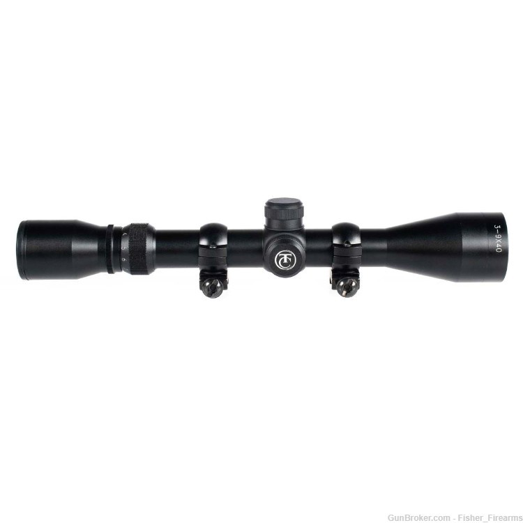 THOMPSON CENTER 3-9X40 SCOPE WITH RINGS-img-1