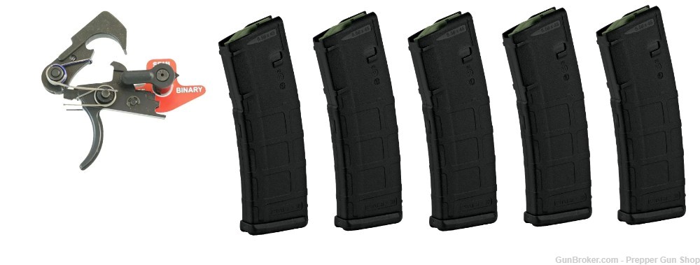 Franklin Armory BSFIII Binary AR15 Curved Trigger And 5 Free Magazines-img-0