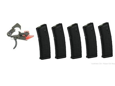 Franklin Armory BSFIII Binary AR15 Curved Trigger And 5 Free Magazines