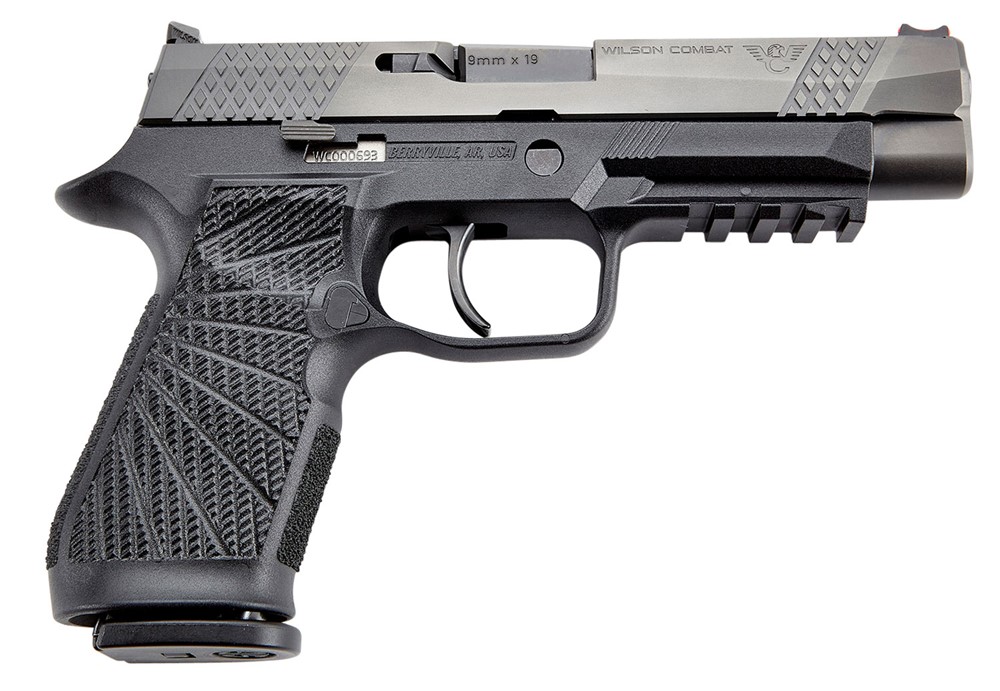 Wilson Combat P320 9mm Luger Pistol 4.70 Black DLC Steel Slide SIGWCP320FPB-img-0