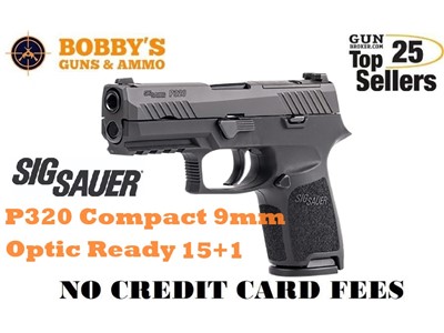 Sig Sauer 320C9BSSP P320 Compact 9mm (2) 15+1 3.90" Night Sights OR