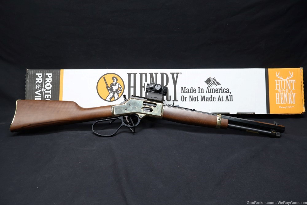 Henry H006 Golden Boy Lever Action Rifle W/ Sig Romeo Optic .45 Colt Cool!-img-0