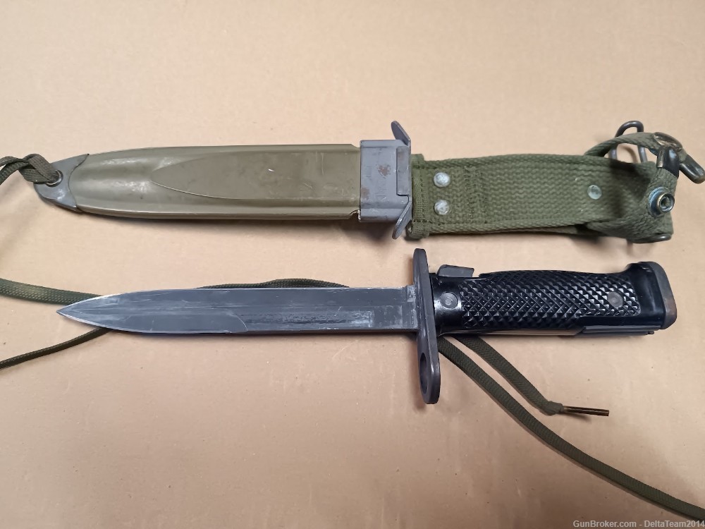 U.S Model M5 M14 Bayonet with M8A1 Scabbard - SEE PHOTOS-img-2