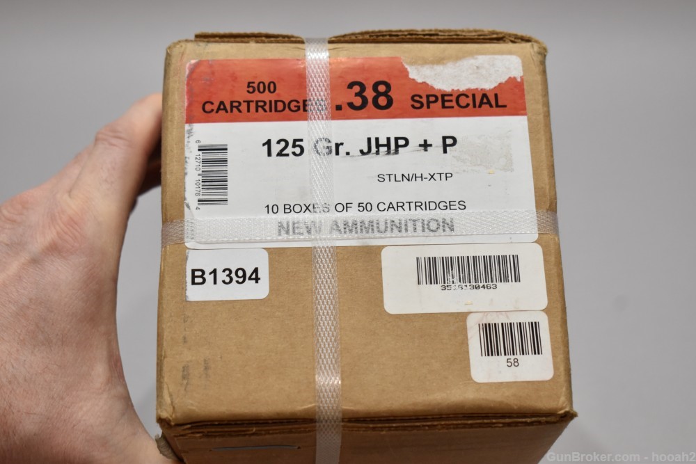 Sealed Case 500 Rds Black Hills 38 Special 125 G JHP +P Ammunition -img-0