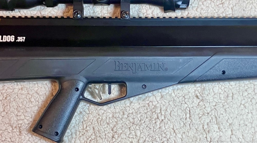 Benjamin Bulldog M357 357/9mm rifle! No licenses required!-img-2