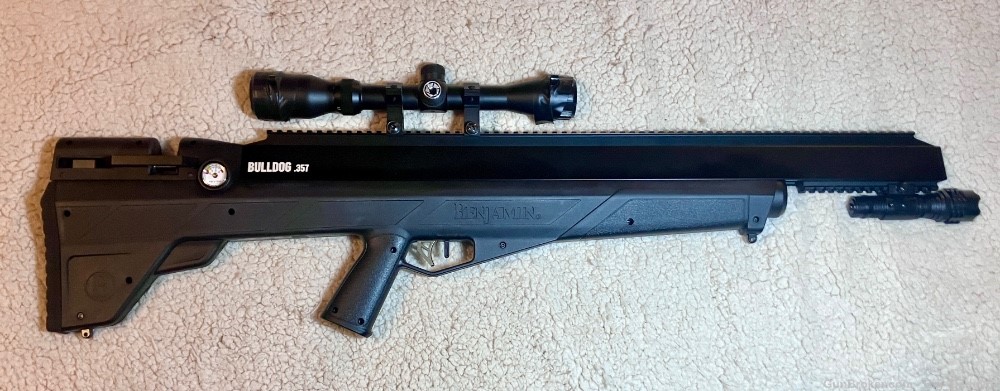 Benjamin Bulldog M357 357/9mm rifle! No licenses required!-img-0