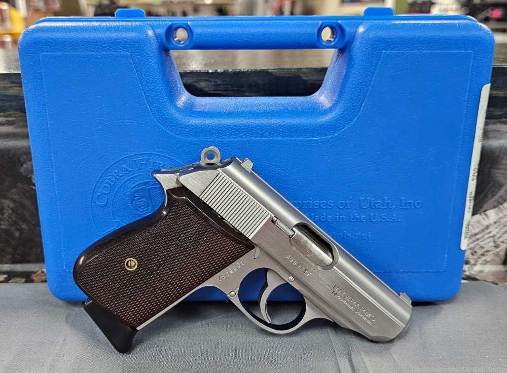 Walther PPK 380 ACP 3.25" 6RD Interarms Stainless 9MM Kurz NO CC FEES-img-1