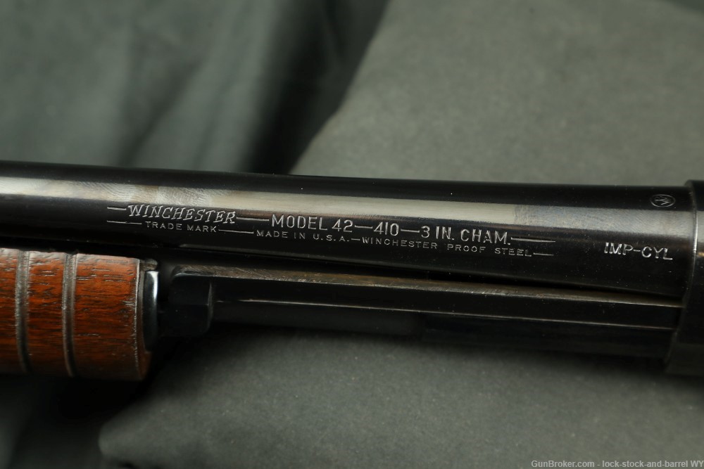 Scarce Winchester Model 42 G4213S I/C Imp Cyl 26" 410 Pump Shotgun 1954 C&R-img-24