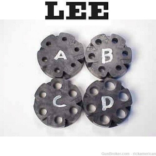 Lee Precision Powder Disk Set Includes Disk A,B,C,D NEW! # AD2309E-img-0