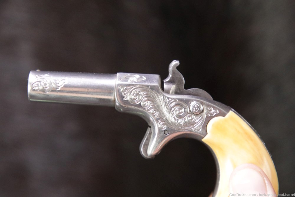 Engraved Remington Elliot's Vest Pocket Derringer .41 RF 2.5" Antique-img-7