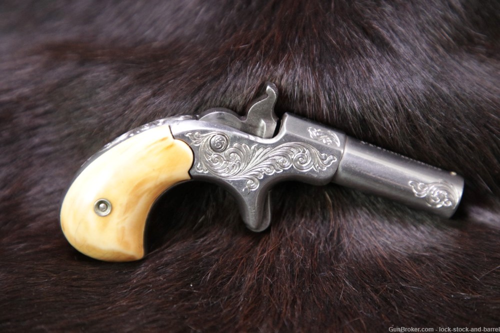 Engraved Remington Elliot's Vest Pocket Derringer .41 RF 2.5" Antique-img-2