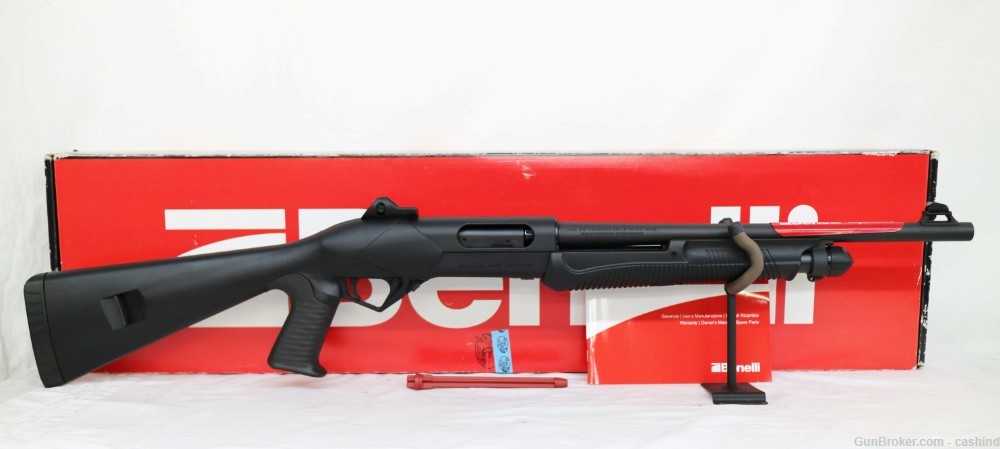 Benelli SuperNova Tactical 12ga 18” Pump Shotgun – Synthetic Black  -img-0