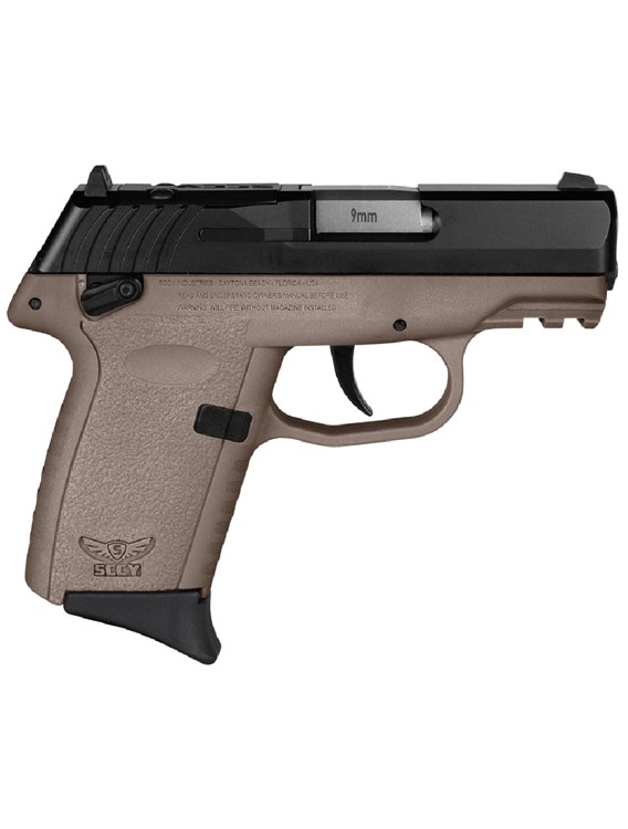 SCCY Industries CPX-1 Gen3 RDR 9mm Luger Pistol 3.10 Black/FDE CPX1CBDERDRG-img-0