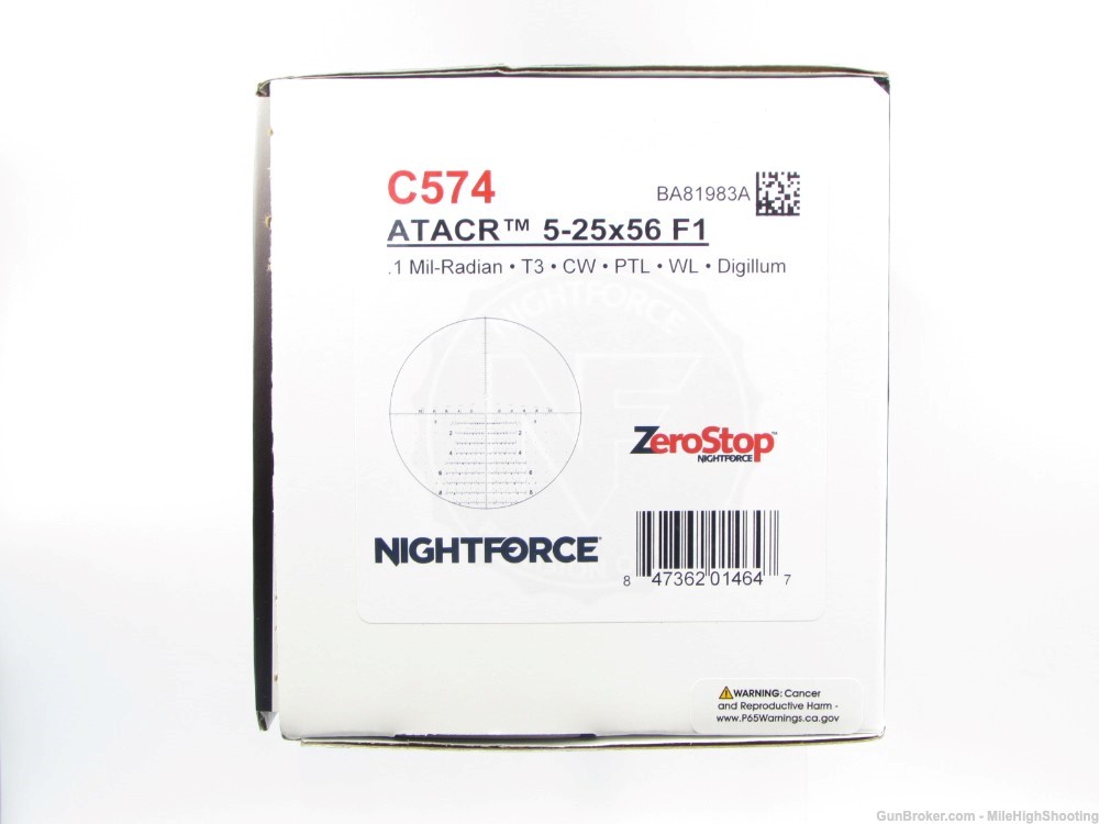 Demo: Nightforce C574 5-25x56 F1 .1 Mil Tremor 3 CW PTL WL Digillum -img-17
