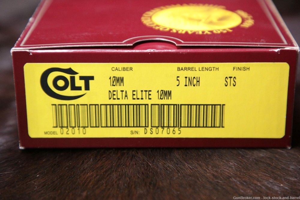 Colt Delta Elite 02010 Government Model 1911 10mm Semi-Auto Pistol MFD 1989-img-28