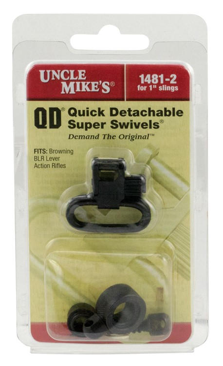 Uncle Mikes Super Swivel  Black 1 Quick Detach Rifle Lever Browning BLR -img-0