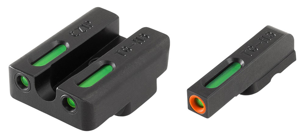 TruGlo  TFX Pro  Square Tritium/Fiber Optic Green with Orange Outline Front-img-0