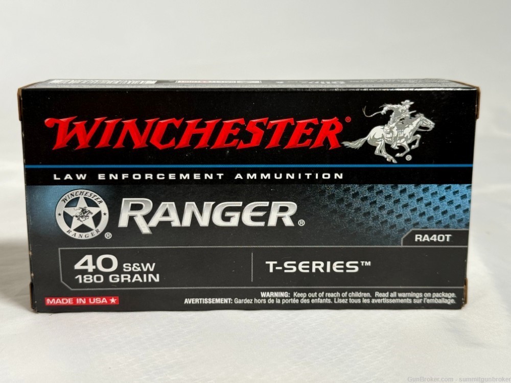 Winchester Ammo .40 Winchester Ranger Handgun Ammunition - 500 Rounds-img-0