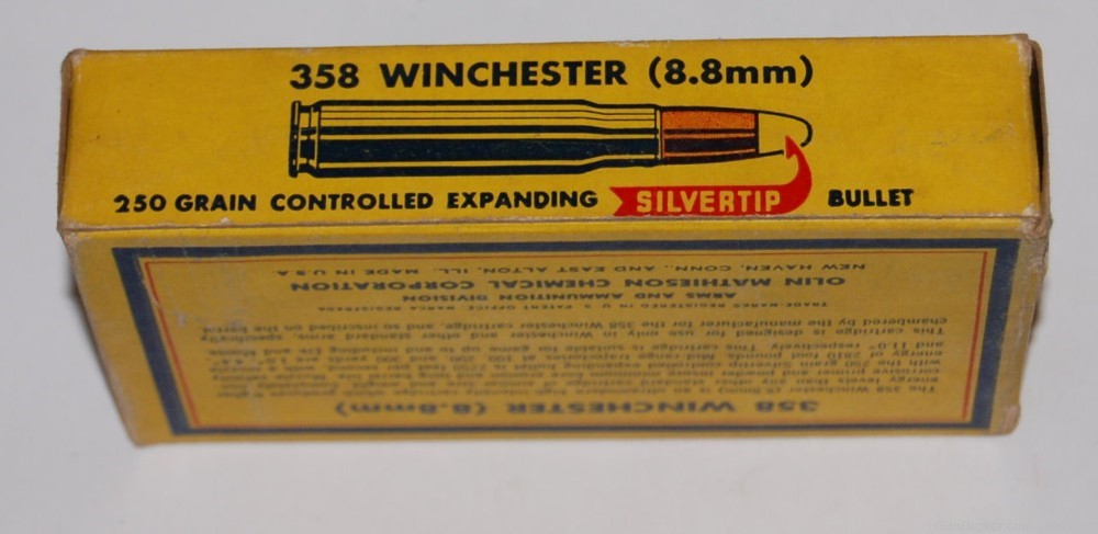 Vintage Full Box of Western Super-X 358 Winchester w/ 250 gr Silvertip-img-5