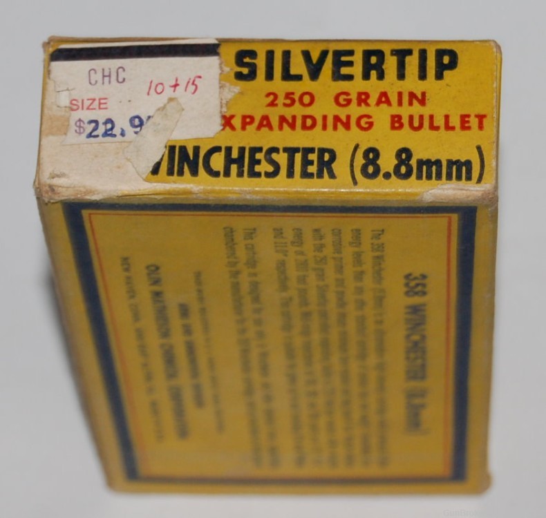 Vintage Full Box of Western Super-X 358 Winchester w/ 250 gr Silvertip-img-4