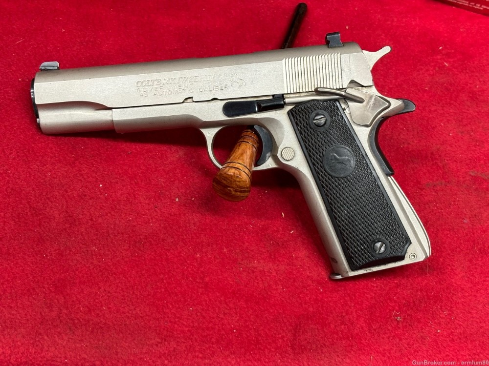 Colt MKIV SERIES 70 Brushed Stainless 45 ACP-img-0