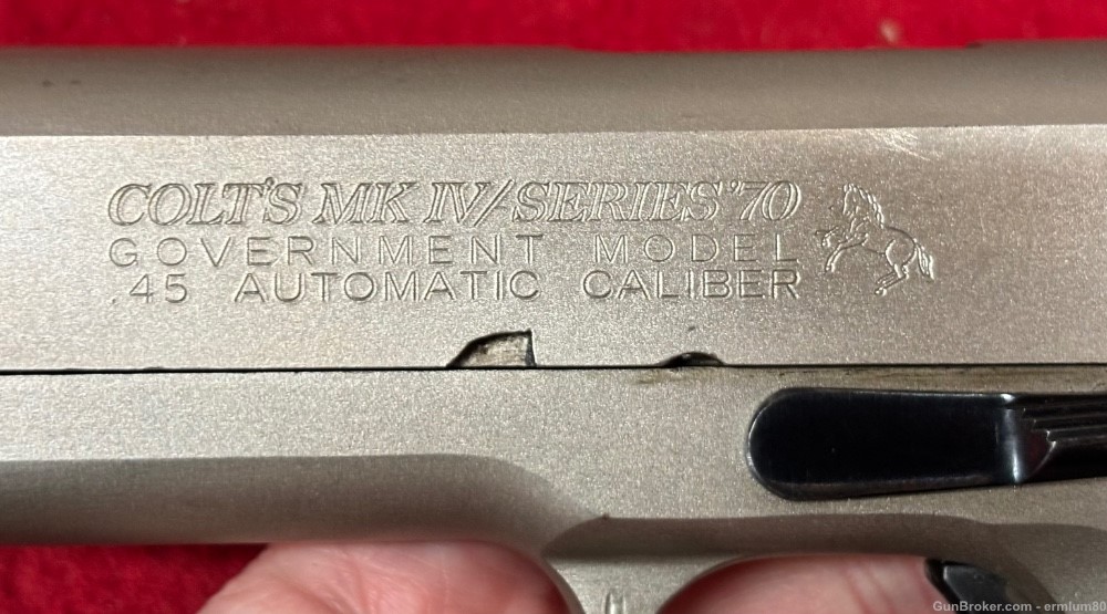 Colt MKIV SERIES 70 Brushed Stainless 45 ACP-img-4