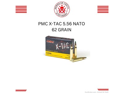 PMC X-TAC 5.56NATO Rifle Ammo - 62 Grain | LAP 1000rds 