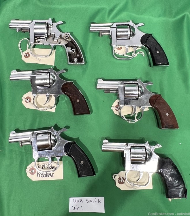 Clerke 32sw lot of 6 revolvers used Serrifle Terroir-img-0