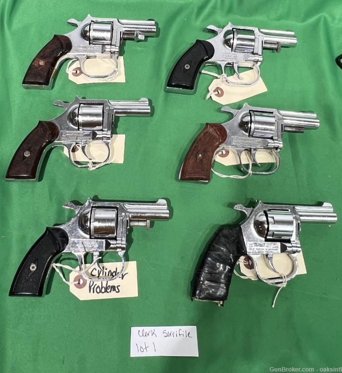 Clerke 32sw lot of 6 revolvers used Serrifle Terroir-img-1