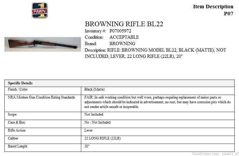 Browning BL-22 22LR Lever Action See photos-img-1