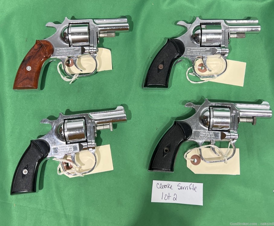 Clerke 32sw lot of 4 revolvers used Serrifile Terriers-img-1