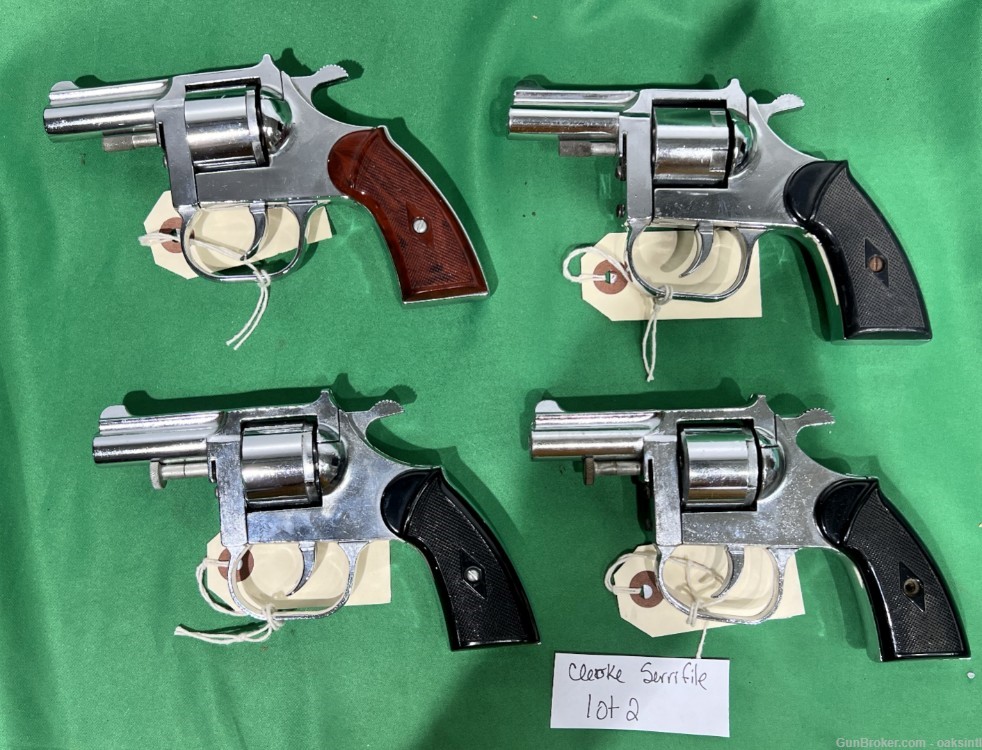 Clerke 32sw lot of 4 revolvers used Serrifile Terriers-img-0
