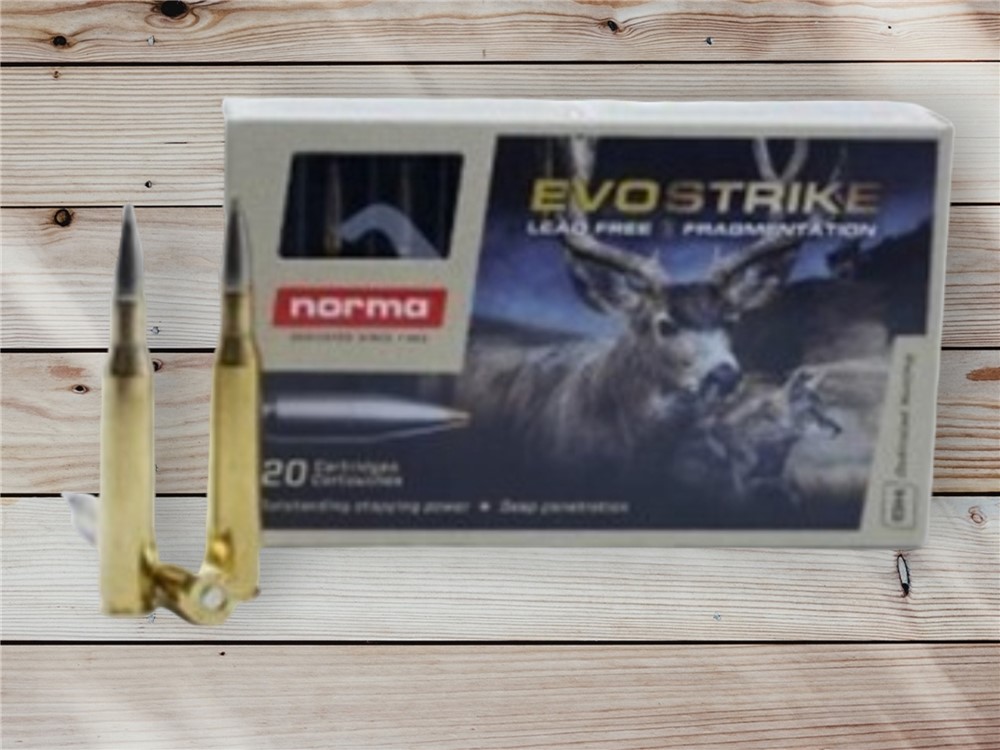 270 WIN NORMA AMMO EVOSTRIKE 96 GR. POLYMER TIP BOAT TAIL 20 ROUND BOX-img-0