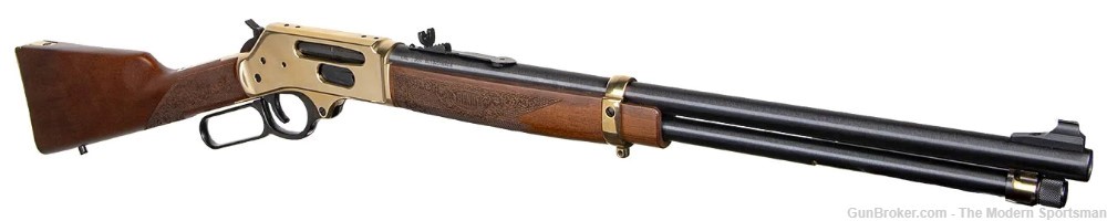 Henry Side Gate Lever Action Rifle 360 Buckhammer 20" 5+1 Blued H024-360BH-img-3