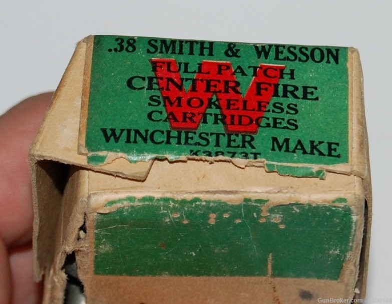 Vintage Partial 2 Piece Box of Winchester Staynless 38 Smith & Wesson S&W -img-4