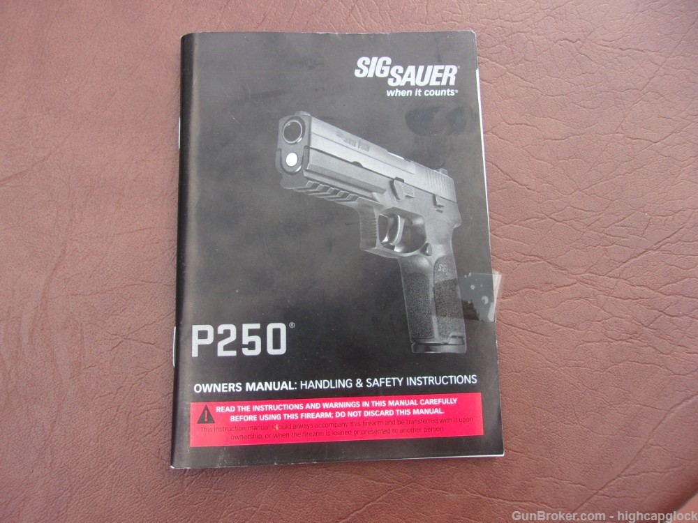 Sig Sauer P250-22 .22lr 3.9" Semi Auto Pistol REAL NICE P250 22 $1START-img-18