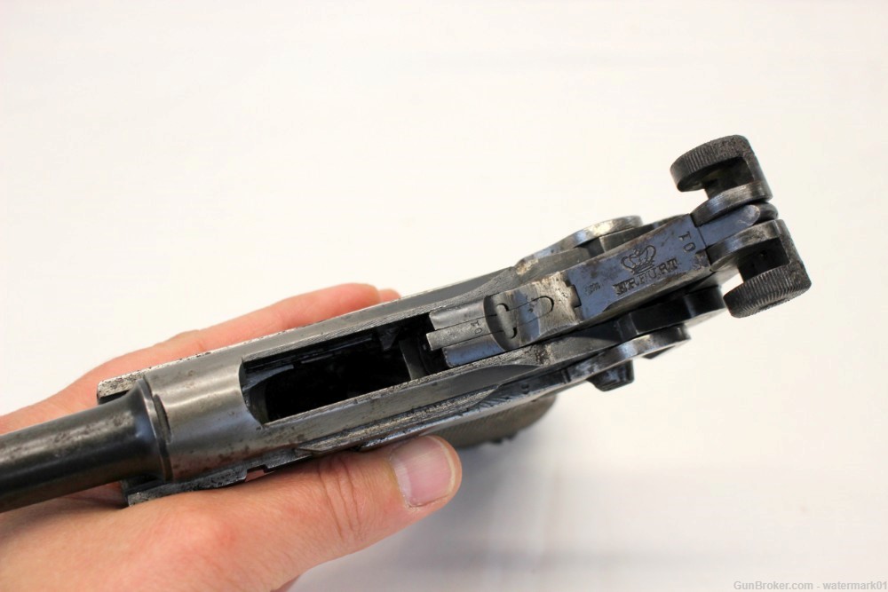 vintage ERFURT LUGER semei-auto pistol MATCHING NUMBERS parts repair -img-14